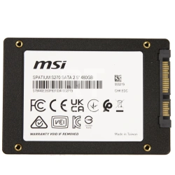 SSD накопитель 480 GB MSI Spatium S270, 2.5", SATA III