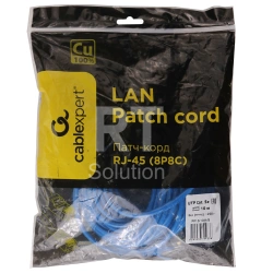 Patch cord RJ-45 5е cat Cablexpert PP10-10M/B, UTP, 10m, Blue