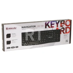Клавиатура Defender Navigator HB-138, Black, USB