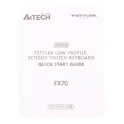 Клавиатура A4Tech Fstyler FX70, Black, USB