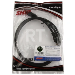 Patch cord RJ-45 6 cat SHIP, UTP, 1m, OEM, Black