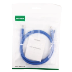 Patch cord RJ-45 6 cat Ugreen, UTP, 1m, OEM, Blue