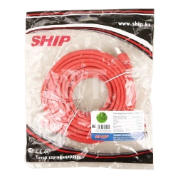 Patch cord RJ-45 5е cat SHIP, FTP, 10m, Red