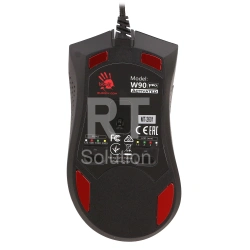 Мышь A4Tech Bloody W90 Pro Activated, Stone Black, USB