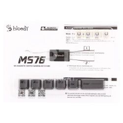 Клавиатура A4Tech Bloody MS76, MS Magnetic Switch, Iron Grey, USB