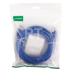 Patch cord RJ-45 6 cat Ugreen, UTP, 5m, OEM, Blue