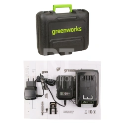 Дрель-шуруповерт Greenworks GD24DD35K2, 24V