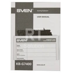 Клавиатура Sven KB-G7400, Black, USB