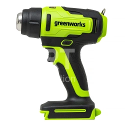 Строительный фен аккумуляторный Greenworks G24HG, АКБ 4Ач и ЗУ