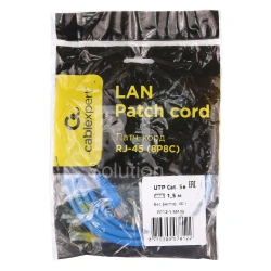 Patch cord RJ-45 5е cat Cablexpert PP12-1.5M/B, UTP, 1.5m, Blue