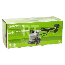 Угловая шлифовальная машина аккумуляторная Greenworks GD24AGK4, 24V