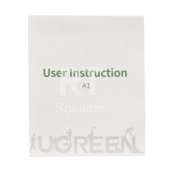Кабель аудио сигнала Ugreen AV142, 10 sm, Grey, BOX