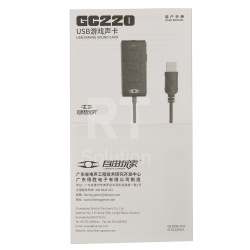 Звуковая карта Takstar GC220, USB, Black
