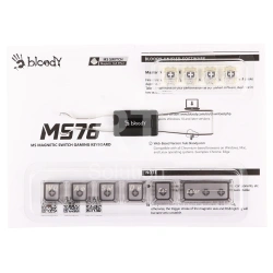 Клавиатура A4Tech Bloody MS76, MS Magnetic Switch, Stellar Black, USB