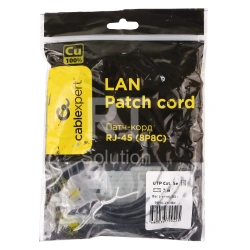 Patch cord RJ-45 5е cat Cablexpert PP10-2M/BK, UTP, 2m, Black