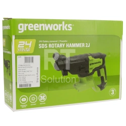 Перфоратор Greenworks GD24SDS2, без аккумулятора и ЗУ