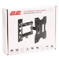 Кронштейн для ТВ 2E 2E2GEN234330TILT, настенный, 23"-43"