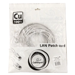 Patch cord RJ-45 5е cat Cablexpert PP10-10M, UTP, 10m, Gray