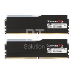 DDR-5 DIMM 64 GB 6000 MHz G.SKILL Ripjaws M5 RGB, 2x 32 GB Kit, Black, BOX (F5-6000J3238G32GX2-RM5RK)