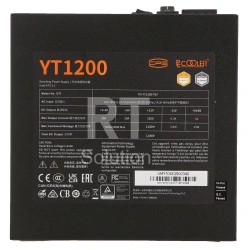 Блок питания ATX 1200 W PCCooler YT1200