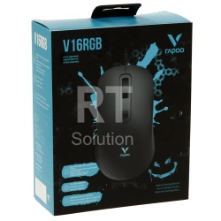 Мышь Rapoo V16RGB, Black, USB