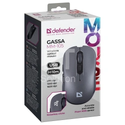 Мышь Defender Gassa MM-105, Red, USB