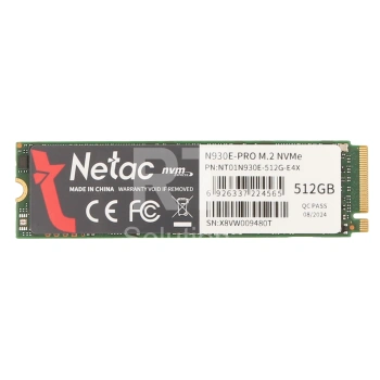 SSD накопитель 512 GB Netac N930E PRO, M.2, PCIe 3.0