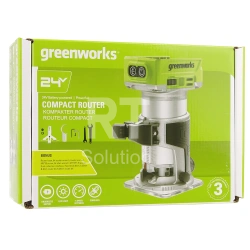 Фрезер аккумуляторный Greenworks G24RO, без аккумулятора и ЗУ