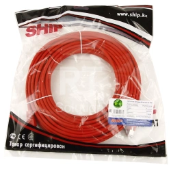 Patch cord RJ-45 5е cat SHIP, FTP, 15m, Red