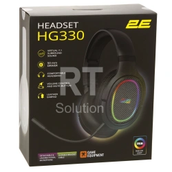 Гарнитура 2E Gaming HG330BK-7.1 RGB, Black