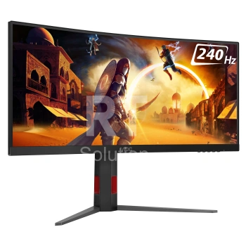 Монитор 34" AOC Gaming CU34G4Z/01, Black-Red