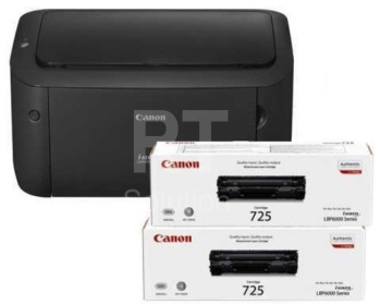 Принтер лазерный Canon LBP-6030B + 2 картриджа 725