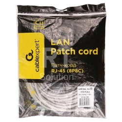 Patch cord RJ-45 5е cat Cablexpert PP10-7.5M, UTP, 7.5m, Grey