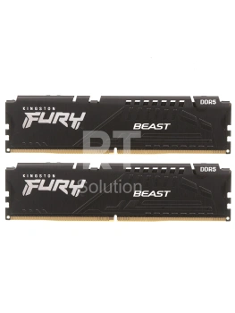 DDR-5 DIMM 32 GB 6000 MHz Kingston Fury Beast, 2x 16 GB Kit, BOX (KF560C36BBE2K2-32)