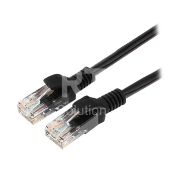 Patch cord RJ-45 5е cat Cablexpert PP12-1.5M/BK, UTP, 1.5m, Black