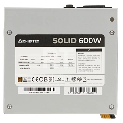 Блок питания ATX 600 W Chieftec Solid GPP-600S, OEM