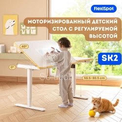 Стол регулируемый FlexiSpot SK2-W, White