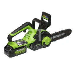 Цепная пила аккумуляторная Greenworks G24CS25, АКБ 2Ач и ЗУ
