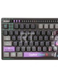 Клавиатура A4Tech AT75 Cypher Ghost SAVAGE, Alpha Optical Switch, Purple Gray, USB