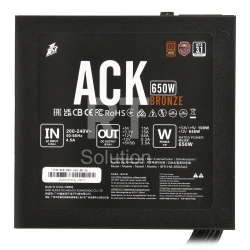 Блок питания ATX 650 W 1Stplayer HA-650AA2 BK