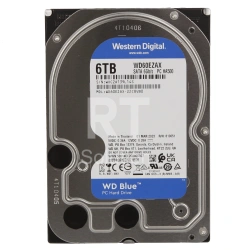 Жесткий диск HDD 6 TB Western Digital (WD60EZAX), 3.5", 256 MB, SATA III, Blue