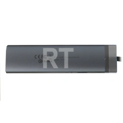 Переходник USB Type-C Vention TGVHB 9-in-1, Gray, BOX