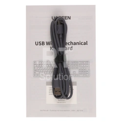 Клавиатура Ugreen KU103U, Red Switch, Green, USB