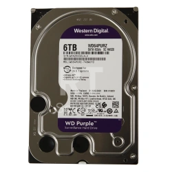 Жесткий диск HDD 6 TB Western Digital Surveillance (WD64PURZ), 3.5", 256 MB, SATA III, Purple
