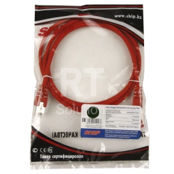 Patch cord RJ-45 5е cat SHIP, FTP, 1.5m, OEM, Red