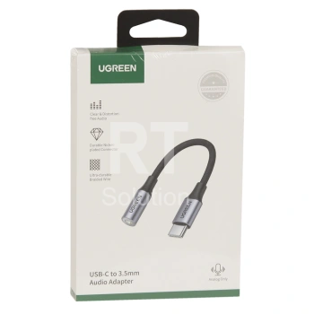 Кабель аудио сигнала Ugreen AV142, 10 sm, Grey, BOX