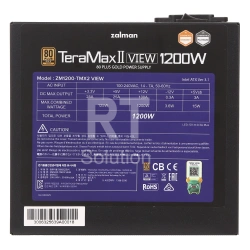 Блок питания ATX 1200 W Zalman ZM1200-TMX2 VIEW, Gold
