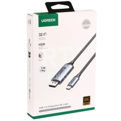 Кабель USB Type-C - DisplayPort Ugreen CM556, 1m, BOX