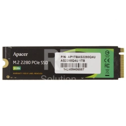 SSD накопитель 1 TB Apacer AS2280Q4U, M.2, PCIe 4.0