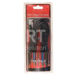 Patch cord RJ-45 5е cat SHIP, 5m, BOX, Black
